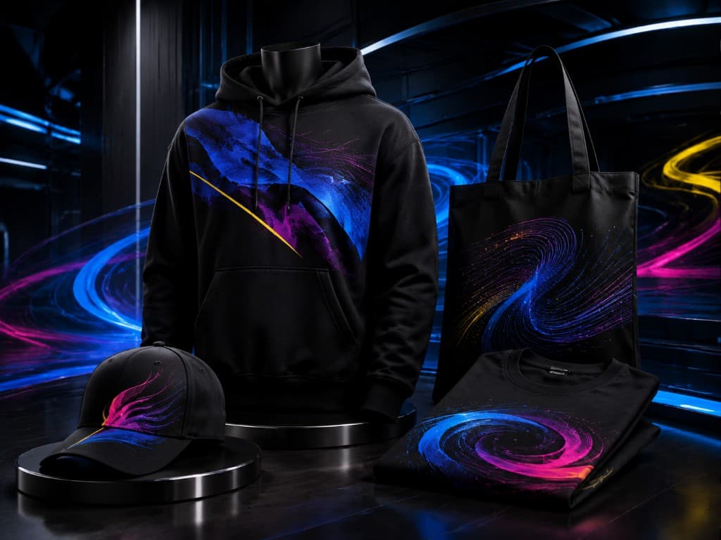 Custom hoodies, caps, tote bags, and streetwear apparel