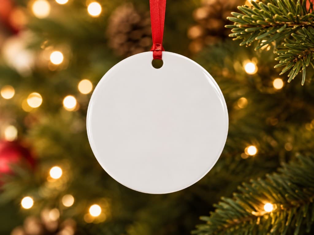 Sublimation Ornaments mockup