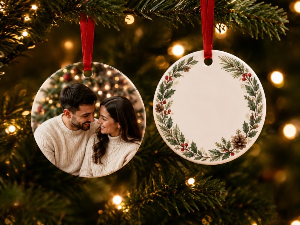 Sublimation Ornaments customized example