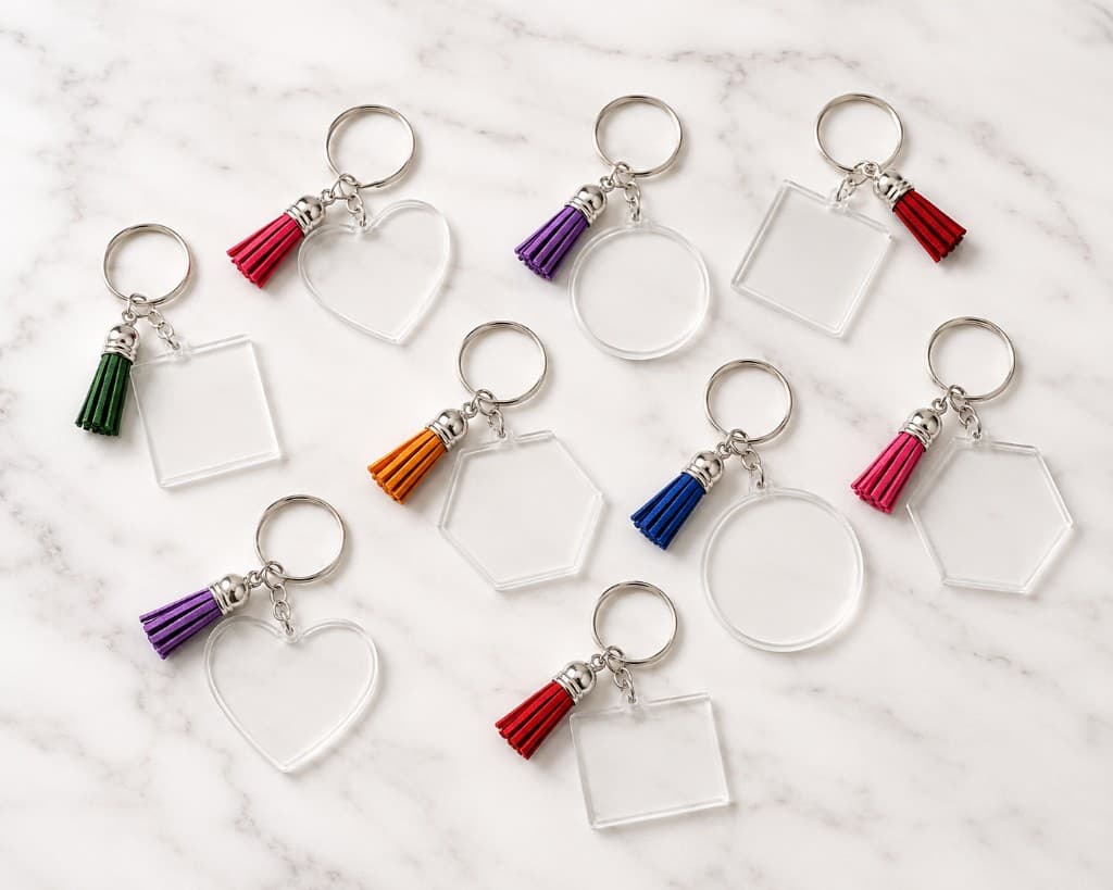 Keychains mockup