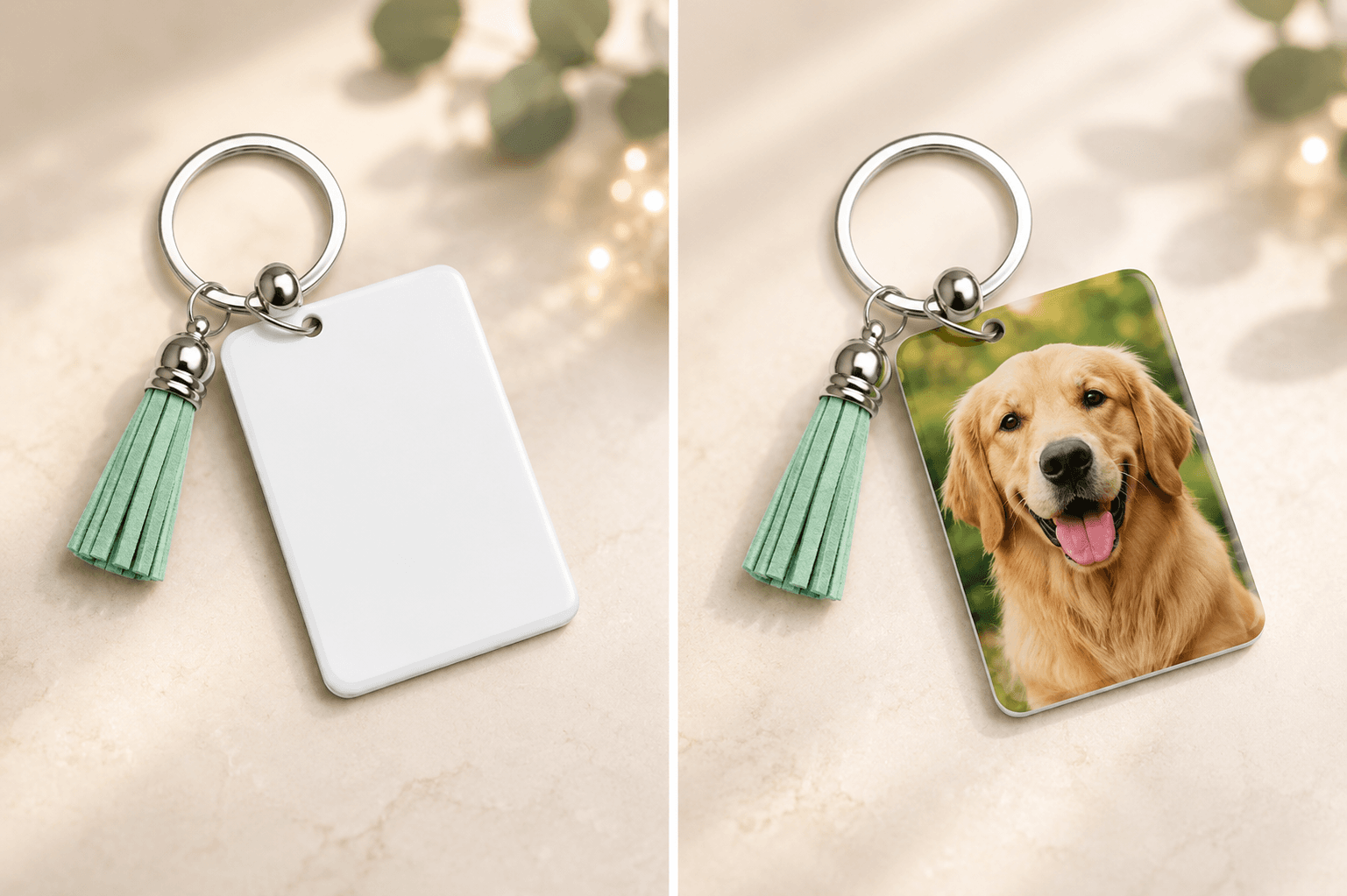 Sublimation keychains blank and customized