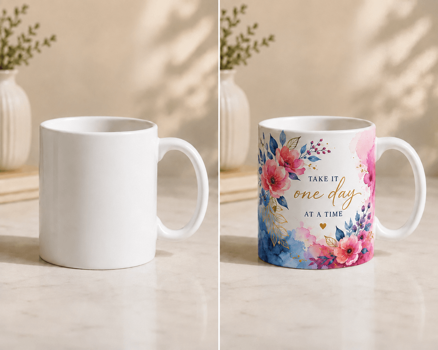 Sublimation mug blank and customized